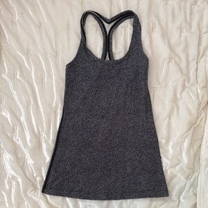 lululemon athletica Black Speckle Racerback Tank